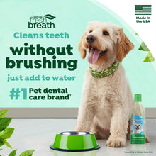 Load image into Gallery viewer, TropiClean Fresh Breath Water Additive for Dogs, Dog Breath Freshener and Teeth Cleaning Solution, No Toothpaste or Toothbrush Required, 16oz.
