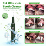 Opdent Dog Plaque and Tartar Remover - Dog Tooth Brushing Kit Electric Toothbrush for Dogs,5 Adjustable Mode& 3 Cleaning Head, Plaque Remover for Teeth Stains for Dogs and Cats (Green)