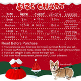 GOYOSWA Cat Kitten Christmas Outfit Cat Christmas Dress Santa Costume Clothes Dog Holiday Outfit Pet Santa Hat Dresses for Kittens Cats Puppy (Dress & Hat, Small)