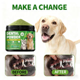 Dog Dental Powder – Helps Clean Teeth & Reduce Tartar, Fresh Breath Support, Natural Dental Care for Dogs, Easy to Use, 60-Day Supply