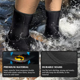 Yakevo Neoprene Socks, Water Socks 3 mm Diving Socks Booties for Outdoor Water Sports
