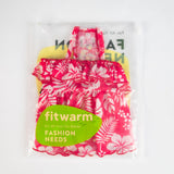 Fitwarm Tropical Dog Dress, Ruffled Doggy Hawaiian Dress, Dog Summer Clothes for Small Dogs Girl, Pet Outfit, Red, White, Small