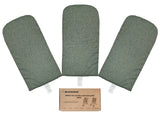 ROODO Pet Stroller Mat for Dogs, Cushion Inner Pad, Exclusive Use, Original, Replaceable, Easy to Clean, Set of 3 pc (Cationic Ash)
