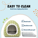 Tierecare 2 Pack Guinea Pig Hideout Bed Dwarf Rabbit House Cave Accessories Cozy Hide-Out for Little Bunny Hedgehog Ferret Chinchilla&Other Small Animals