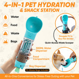 Evertail Dog Stroller for Small Dogs & Cats – 3-in-1 Pet Stroller with Detachable Carrier & Car Seat, Foldable Cat Stroller for 2 Cats or Medium Dogs up to 55 lbs, Rubber Wheels & Shock Absorbers