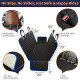 Petloox XL Dog Car Seat Cover for Back Seat, Waterproof Hammock for Car, SUV & Truck, Non-Slip Backseat Cover for Dogs, Heavy-Duty Dog Hammock Style Seat Protector Pets, Easy to Install & Clean