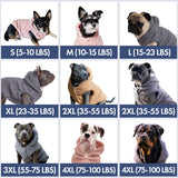Spark Paws Dog Sweater, Hooded Hoodie for Cold, Warm Clothes for Small Medium Large Breeds - Silver Grey - M