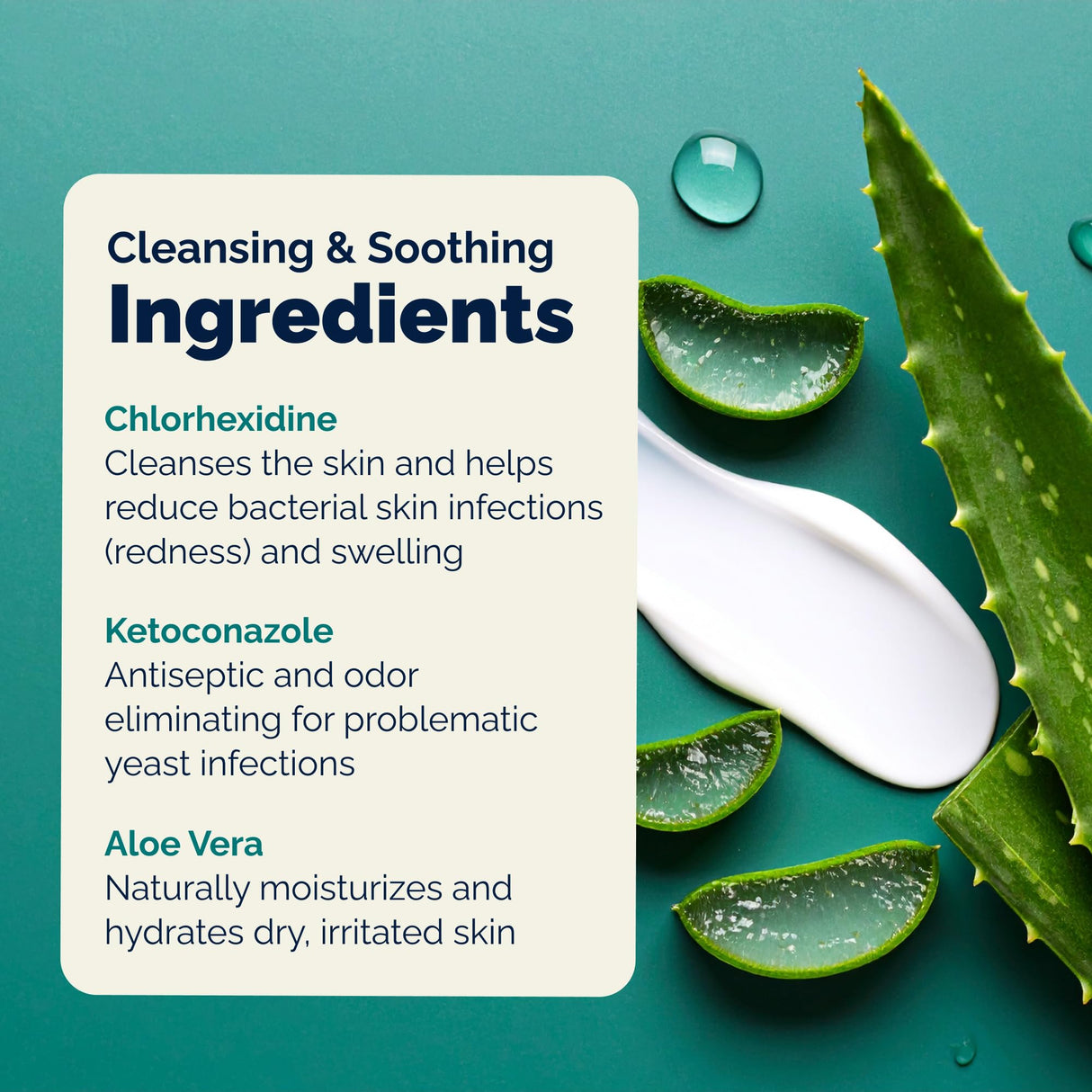 Vetnique Dermabliss Dog Face Wipes - Medicated Chlorhexidine Wipes for Dogs with Wrinkles, French Bulldog, English Bulldog Dog Grooming Wipes Cleaning & Deodorizing Dog Wipes