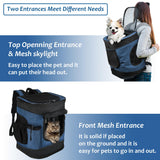 Kritter Planet Pet Carrier Backpack for Cats Dogs, Breathable Pet Backpack with 4 Mesh Window, Portable Pet Carrier for Camping