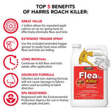 Harris Flea and Tick Killer, Liquid Spray with Odorless and Non-Staining Extended Residual Kill Formula (Gallon)