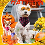 Sanwuta 120 Pcs Halloween Dog Bandanas Bulk, 40 Styles Adjustable Triangle Pet Scarves, Soft Washable Halloween Dog Cat Accessories for Small Medium Large Dogs, Puppy Costumes and Party Dress up