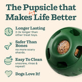 WOOF Starter Pack - Interactive Dog Toys for Boredom - Dog Treat Molds Silicone - Chicken-Flavored Healthy Treats for Dogs - Pupsicle Doggy Enrichment Toy - for Large Pups - 25-75 lbs