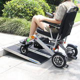 Ruedamann 4'L x 28.1" W, Holds up to 600Lbs, Wheelchair Ramp with Non-Slip Surface, Portable Aluminum Wheelchair Ramp, Folding Ramps for Wheelchairs, Home, Steps, Stairs, Handicaps, Doorways