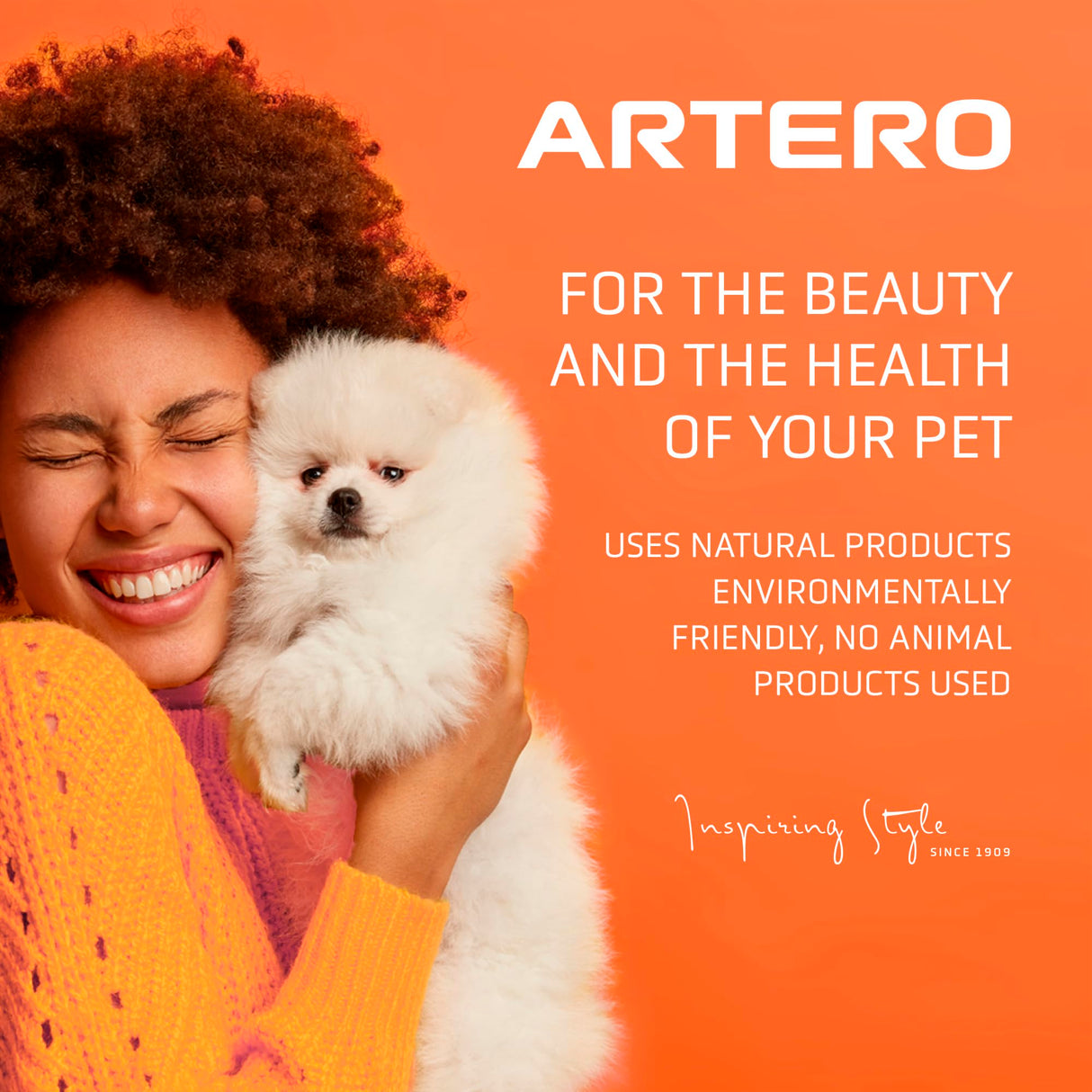 Artero Block Pet Sunscreen Protects Hair from the Effects of UV and Infrared Rays.