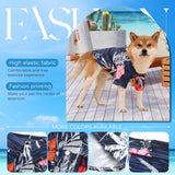Kercynar Dog Shirt, Hawaii Dog Shirt Dog Style Floral Cool Clothes Hawaiian Shirts for Small Dogs Owner and Pet Shirts are Sold Separately