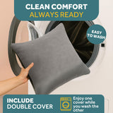 JOTADE Dog Car Seat for Small & Medium Dogs – Washable & Reversible Pet Travel Booster Seat, Double Safety Leashes, Anti-Slip Design, Extra Cushion Cover, Easy Install Puppy Car seat up to 35 lbs