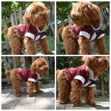 Lovelonglong Pet Costume Dog Suit Formal Tuxedo with Black Bow Tie for Large Medium Small Dogs Cat Wedding Clothes Reddish Brown L