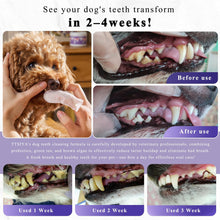 Load image into Gallery viewer, TTsiya Dog Teeth Cleaning Powder, Pet Dental Powder -Dental Care, Dogs Breath Freshener with Probiotics for Tartar &amp; Reduces Plaque &amp; Bad Breath Teeth Cleaning for Small, Medium, Large Dogs 100g
