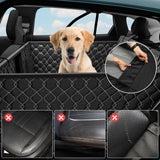 Petiza Back Seat Extender for Dogs Hard Bottom Dog Car Seat Cover for Back Seat Heavy Duty Scratch Proof Nonslip Durable Soft 100% Waterproof Dog Hammock for Car Truck SUV