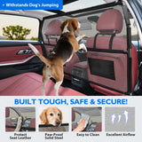 Dog Barrier for Truck, 56" Dog Car Barrier Behind Front Seat, Escape-Proof Back Seat Divider & Trunk Cargo Gate, Durable Heavy Duty Pet Gate Net for Truck, SUV & Large Vehicles