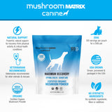 Om Mushroom Matrix Maximum Recovery Mushroom Pet Supplement Powder, Supports Optimal Health & Senior Care for Dogs & Cats, 200 Grams, 7.1 oz