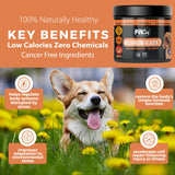 Pet Chef Turkey Tail Mushroom Chews for Dogs 7 Mushroom Blend with Lion’s Mane, Reishi, Maitake, Milk Thistle & Ginger Root for Immune, Gut & Detox Support, 140 Soft Chews (Natural & Organic)
