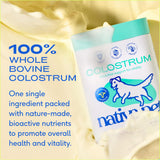 Native Pet Colostrum for Dogs – Bovine Colostrum Powder – Allergy Relief, Immune Support & Itchy Skin Treatment – Dog Multivitamins for Skin & Gut Health – Puppy Milk Replacement & Prebiotic -120 ct.