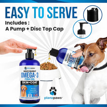Load image into Gallery viewer, Omega 3 Fish Oil for Dogs - Better Than Salmon Oil - Dog Fish Oil Supplement to Reduce Shedding &amp; Itching - Supports Joints, Brain, and Heart Health - Skin and Coat Supplement - Liquid Fish Oil
