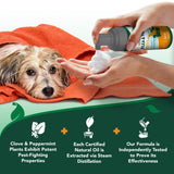 Vet's Best Natural Flea and Tick Waterless Bath for Dogs – No-Rinse Dry Foam Shampoo with Certified Essential Oils – Natural Flea Treatment with Plant-Based Ingredients – 8 oz Bottle – Made in USA