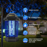 Klahaite Bug Zapper Outdoor, Electric Mosquito Zapper, Fly Zapper Indoor Fly Traps, Mosquito Repellent Outdoor Patio and Backyard Covers 1/2 Acre, 3 Prong Plug, 4200V, ABS Fireproof Plastic Outer