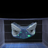 Mogoko Noctilucent Luminous Guinea Pig Rat Hammock Bunkbed Hanging Tunnel and Soft Bed Mat for Ferret Hedgehog Squirrel Hideout Cage Accessories (Tunnel and Bunkbed Hammock)
