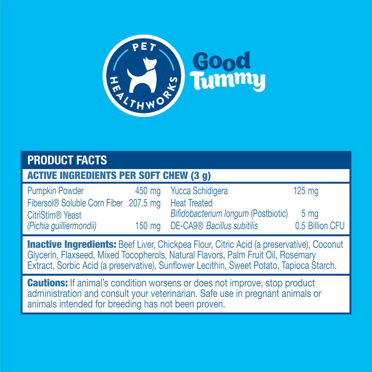 Pet HealthWorks Good Tummy Probiotic Chews for Dogs – Supports Digestive Health, Controls Gas, Promotes Healthy Immune Function – Beef Flavor, 60 Soft Chews