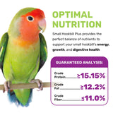 Small Hookbill Plus 5 Lbs, Bird Food for Small Hookbill, Premium Bird Seeds, Supports Growth Energy and Digestive Health, Nutrient-Rich Parrot Birdseeds with Vitamins & Minerals, Healthy Balanced Diet
