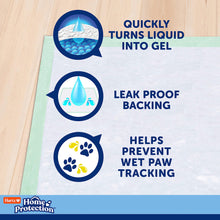 Load image into Gallery viewer, Hartz Home Protection Unscented Dog Pads, 50 count, Super Absorbent &amp; Won't Leak, Odor Eliminating
