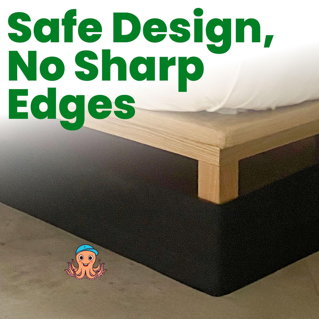 ECOHomes Under Bed Blocker Barrier | Under The Bed Gap Blocker Stretchable Elastic Band Strap Keeps Out Toys, Robots from Going Below Your Bed, Couch & Furniture Bottom Bumper (20 Ft by 6 Inch)