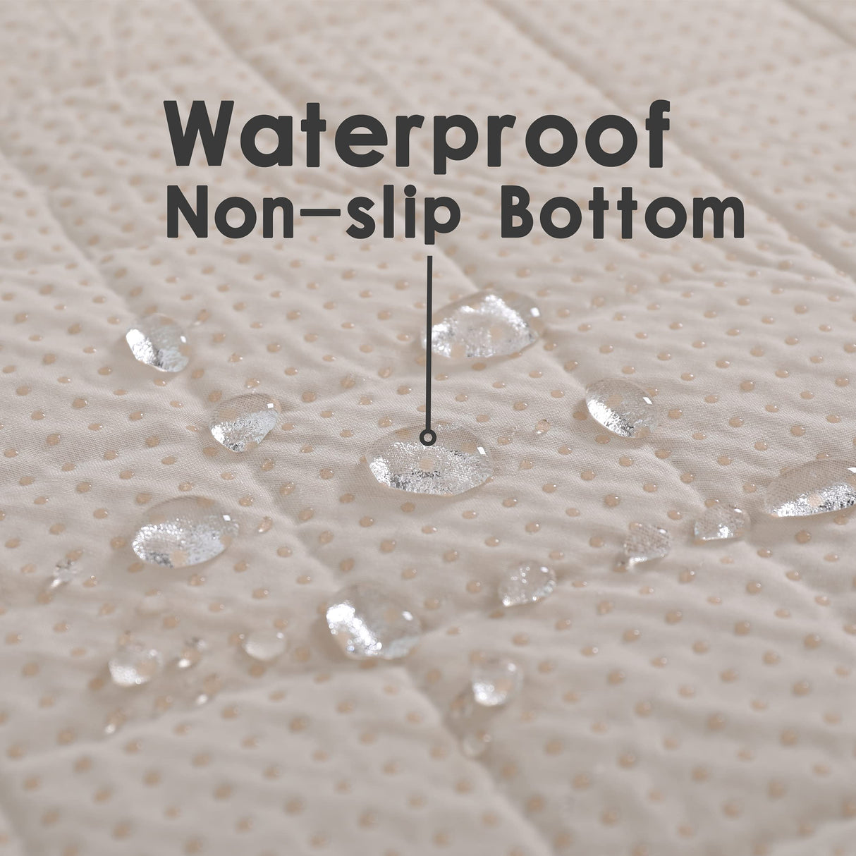Waterproof Dog Bed Cover - nanbowang Pet Blanket Sofa Couch Furniture Protector for Kids Children Dog Cat, Reversible (40x50 Inch Pack of 1, Beige)