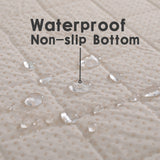 Waterproof Dog Bed Cover - nanbowang Pet Blanket Sofa Couch Furniture Protector for Kids Children Dog Cat, Reversible (40x50 Inch Pack of 1, Beige)