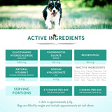 PetThrive Dog Hip and Joint Support Supplement Soft Chews with Resveratrol, Glucosamine, Chondroitin, Hyaluronic Acid, Bacon Flavor, Large Breed