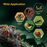 Clioran Jumping Spider Enclosure Kit,Escape Proof Reptile Tank,Praying Mantis Terrariums,Transparent Acrylic Complete Bug Habitat,Arboreal Tarantula Cribs Cage,Insect Starter Container,Critter Keeper
