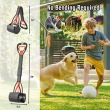 Load image into Gallery viewer, TIMINGILA Pooper Scooper 2 Pack, 28" Long Handle No Touch Dog Pooper Scooper for Large Medium Small Dogs, Durable Spring &amp; Lightweight, Waste Pickup Tool for Dogs in Lawns/Grass/Dirt/Gravel

