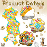 Saintrygo 5 Pieces Holiday Dog Pajamas Holiday Dog Jumpsuit Puppy Valentine Pajamas Apparel for Small Cat Christmas Valentine Cosplay(M(fit 5.5-7.7lbs),Classic Style)