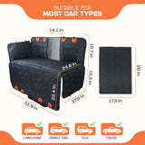 Hard Bottom Back Seat Extender for Dogs – Waterproof Quilted Dog Hammock with Side Protection, Non-Slip, Heavy Duty Pet Seat Cover for Cars, SUVs & Trucks