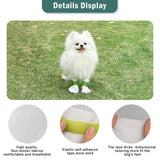 Ladadee Disposable Waterproof Dog Booties for Paw Protection, Dog Paw Socks Protector for Small Medium Dogs, Puppy Shoes with Adjustable Straps for Floors