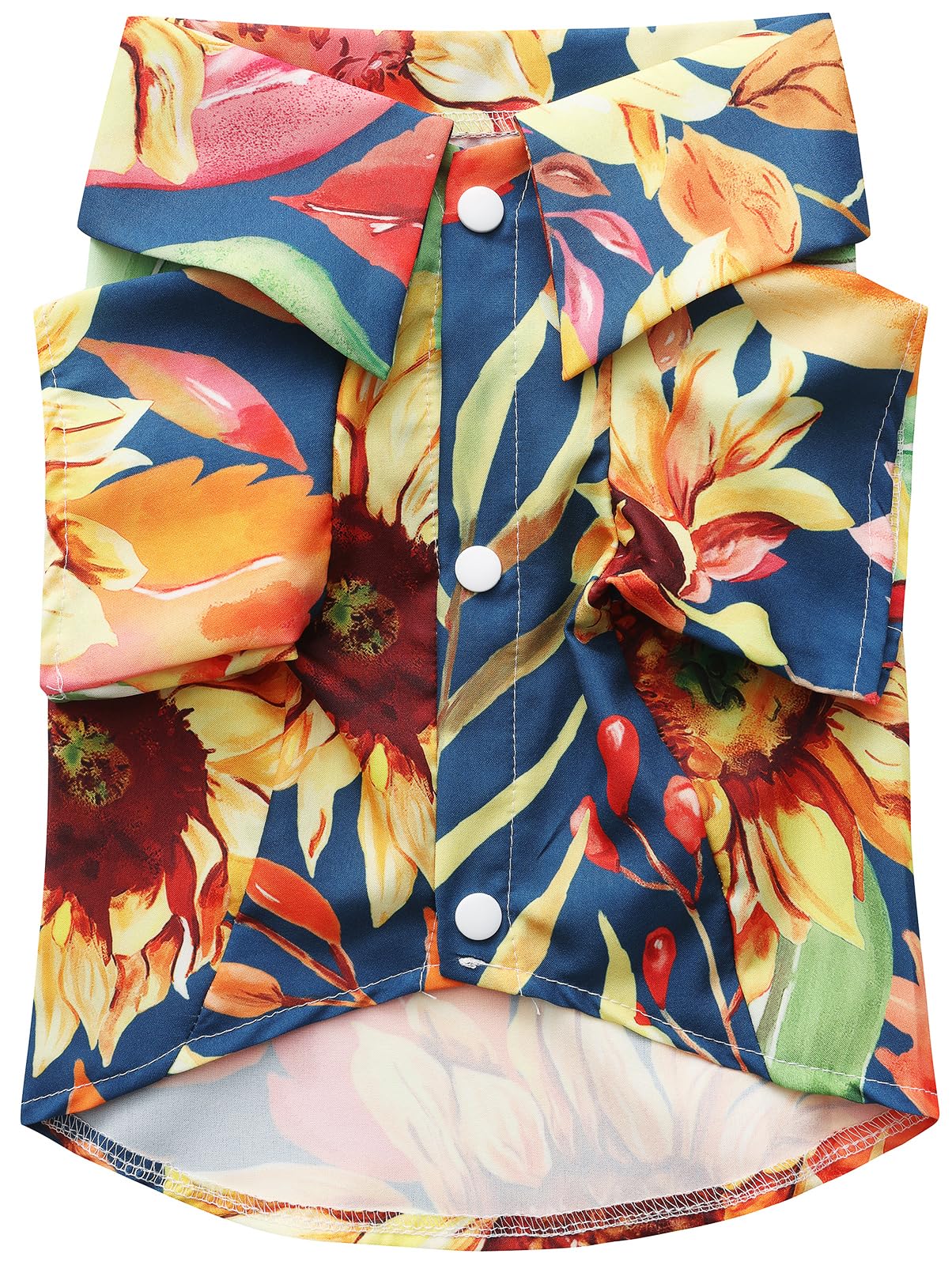 Dog Shirt Hawaiian, Pet Summer T-Shirts Dog Style Floral Breathable Cool Clothes Hawaiian Shirts Gifts for Owner and Pet Shirts are Sold Separately