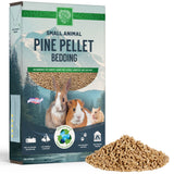 Small Pet Select Pine Pellet Bedding 8lb, Litter Pellets for Rabbit, Guinea Pig, Hamster, Bunny and other Small Animals, Made in USA, 8lb