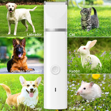 Load image into Gallery viewer, Veeconn Dog Clippers Grooming Kit Hair Clipper-Low Noise Paw Trimmer- Rechargeable - Cordless Quiet Nail Grinder Shaver for Cats and Other Pets
