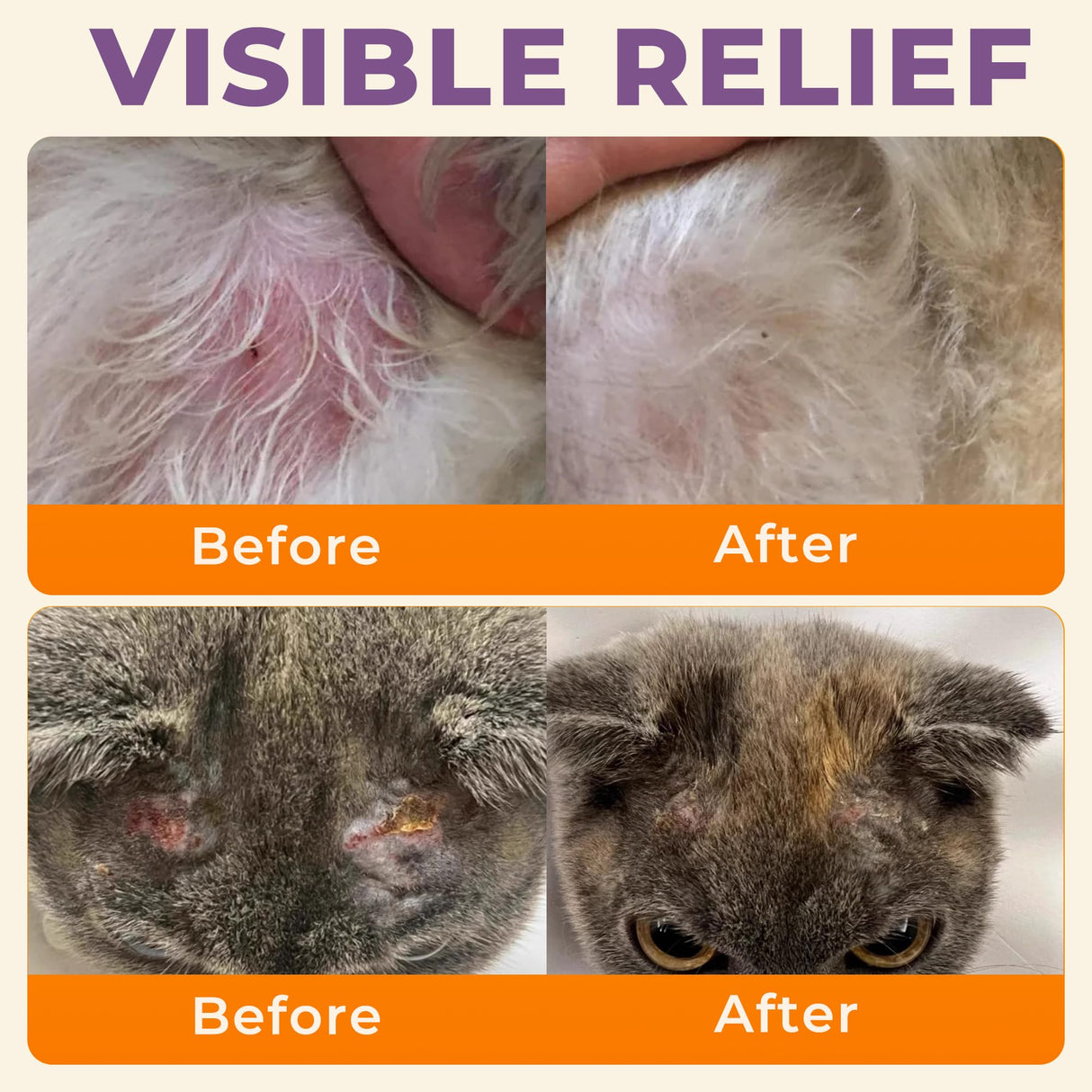 Tetesol Dog Itchy Skin Relief Cream Hot Spot Treatment, Dogs Balm Rapid Healing Dry Itchy Skin with Colloidal Oatmeal Manuka Honey- 100g Lotion with Applicator