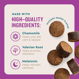 VetIQ Advanced Calming Support Supplement for Dogs, Dog Calming Chews - Anxiety Relief Treats Stress and Promote Relaxation, Made in The USA, 60 Count