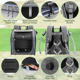 Dog Bike Basket, Expandable Foldable Soft-Sided Dog Carrier, Bike Dog Carrier with Internal Storage Pocket, Dog Backpack Carrier Safe and Easy for Small Medium Cats and Dogs