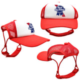 The Pabst Blue Ribbon Trucker Hat for Dogs by PupLid (X-Large, Red, Pabst)